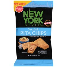 NEW YORK STYLE: Chips Pita Sea Salt, 8 oz