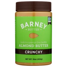 BARNEY BUTTER:  Almond Butter Crunchy, 16 Oz