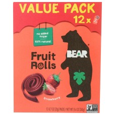 BEAR YOYO: Fruit Rolls Strawberry, 8.4 oz