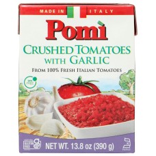 POMI: Tomatoes Crushed Garlic, 13.8 oz