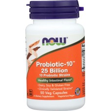 NOW: Probiotic 10 25Billion, 50 vc