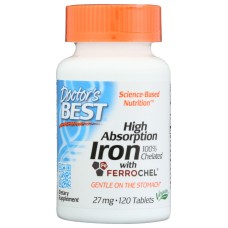 DOCTORS BEST: High Absorb Iron, 120 tb