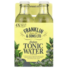 FRANKLIN & SONS: Water Tonic Indian 4Pk, 800 ml