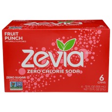 ZEVIA: Soda Fruit Punch, 72 FO