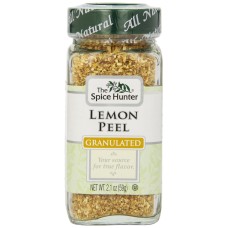 SPICE HUNTER: Lemon Peel Granulated, 2.1 Oz