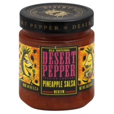 DESERT PEPPER: Salsa Medium Pineapple, 16 oz