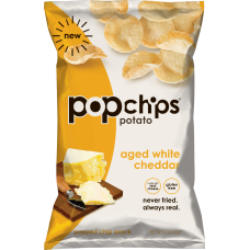 POPCHIPS: Aged White Cheddar, 5 oz