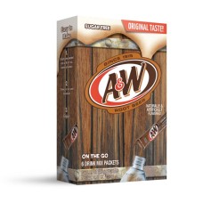 A&W: Root Beer Powder Drink Mix 6 Packets, 0.53 oz