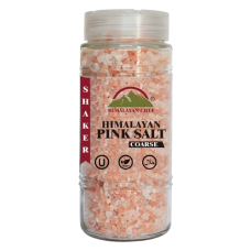 HIMALAYAN CHEF: Pink Salt Coarse Large Glass Shaker, 17.5 oz