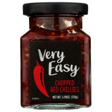 VERY EASY: Chopped Red Chillies, 5.99 oz