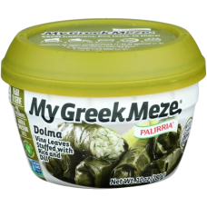 PALIRRIA: My Greek Meze Dolma Vine Leaves Stuffed with Rice and Dill, 10 oz