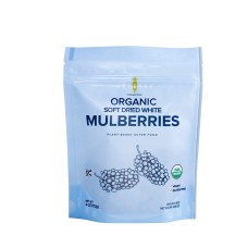 AMPHORA: Organic Soft Dried White Mulberries, 4 oz