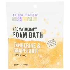 AURA CACIA: Tangerine Grapefruit Foam Bath, 2.5 oz AURA CACIA: Tangerine Grapefruit Foam Bath, 2.5 oz