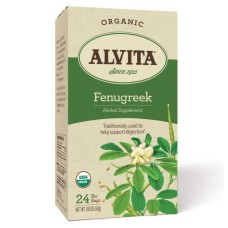 ALVITA: Organic Fenugreek Tea, 24 bg