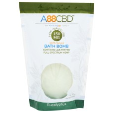 A88CBD: Eucalyptus Bath Bomb Cbd 150Mg, 4.5 oz