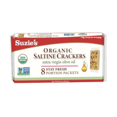 SUZIES: Organic Saltine Crackers with Olive Oil, 8.8 oz