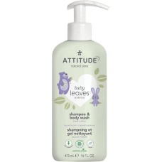 ATTITUDE: 2 In 1 Shampoo And Body Wash Sweet Apple, 16 fo