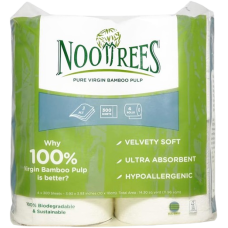 NOOTREES: Bamboo Toilet Rolls 4 Rolls 300 Sheets, 1 ea