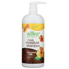 ALBA BOTANICA: More Moisture Shampoo Coconut Milk, 32 oz