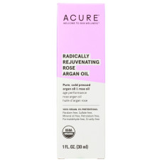 ACURE: Organic Radically Rejuvenating Rose Argan Oil, 1 fl oz