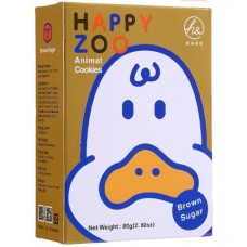 HAPPY ZOO: Animal Cookies Brown Sugar, 2.82 oz