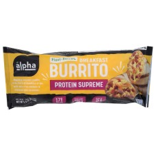 ALPHA FOODS: Protein Supreme Burrito, 5.5 oz