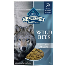 BLUE BUFFALO: Wild Bits Chicken Recipe Dog Treat, 4 oz