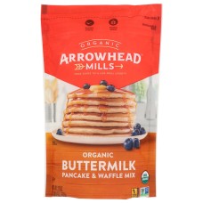 ARROWHEAD MILLS: Organic Buttermilk Pancake Waffle Mix, 22 oz