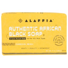 ALAFFIA: African Black Soap Charcoal Reishi, 5 oz