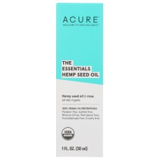 ACURE: The Essentials Hemp Seed Oil, 1 fo