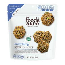 FOODS ALIVE: Everything Organic Sprouted Crisps, 4 oz FOODS ALIVE: Everything Organic Sprouted Crisps, 4 oz