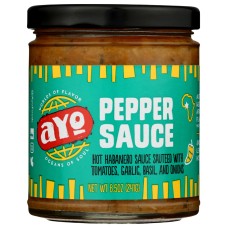 AYO FOODS: Pepper Sauce, 8.5 oz