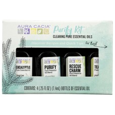 AURA CACIA: Purify Essential Oil Kit, 1 fo