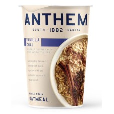 ANTHEM: Vanilla Chai Whole Grain Oatmeal Cup, 3.25 oz