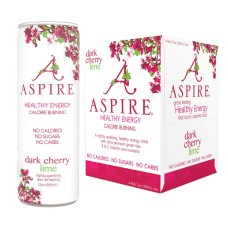 ASPIRE: Dark Cherry Lime Healthy Energy Drinks 4Pack, 48 fo