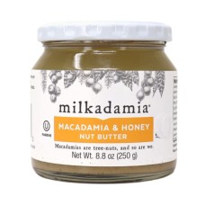 MILKADAMIA: Macadamia and Honey Nut Butter, 8.8 oz