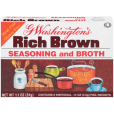 GEORGE WASHINGTON: Rich Brown Seasoning and Broth, 1.1 oz