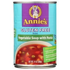ANNIES HOMEGROWN: Gluten Free Vegetable Soup with Pasta, 14 oz