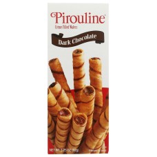 DEBEUKELAER: Pirouline Creme Filled Wafers Dark Chocolate, 3.25 oz