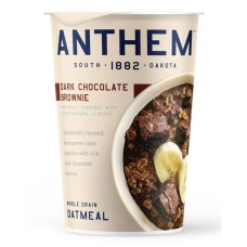 ANTHEM: Dark Chocolate Brownie Whole Grain Oatmeal Cup, 3.25 oz