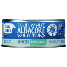 SEA TALES: Albacore Tuna In Water No Salt Added, 5 oz