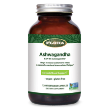 FLORA HEALTH: Ashwagandha KSM 66 Stress and Mood Support, 120 vc