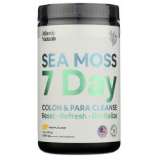 ATLANTIC NATURALS: Sea Moss 7 Day Colon and Para Cleanse Pineapple Flavor, 14 oz