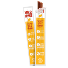 VERMONT SMOKE: Hot and Spicy Turkey Sticks, 1 oz