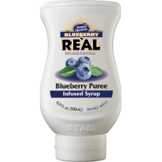 REAL INFUSED EXOTICS: Blueberry Puree Syrup Blueberry Real, 16.9 fo