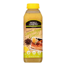 WORLD HARBORS: Maines Own Lemon Pepper and Garlic Sauce and Marinade, 16 oz
