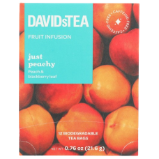 DAVIDSTEA: Just Peachy Tea, 12 bg DAVIDSTEA: Just Peachy Tea, 12 bg