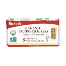 SUZIES: Organic Saltine Crackers with Rosemary, 8.8 oz