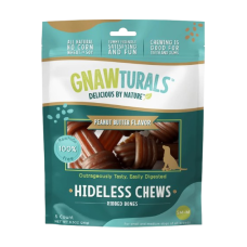 GNAWTURALS: Hideless Chews Peanut Butter Small Dog Treat, 8.5 oz