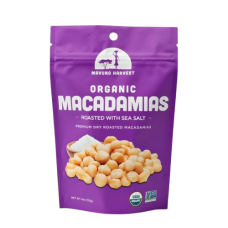 MAVUNO HARVEST: Organic Dry Roasted Macadamias with Sea Salt, 4 oz